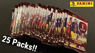 25 PACK OPENING! - Panini World Cup 2022 Adrenalyn XL Trading Cards | Flashback 📸