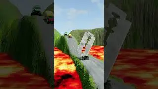 Razor Blade vs Cars Crashes #beamngcrashes