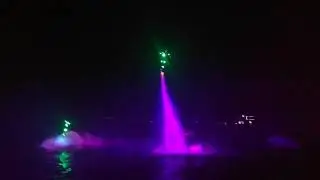 Kermis Tilburg 2019. Afsluiting met laser en vuurwerkshow
