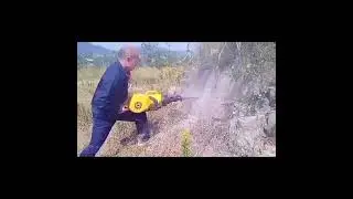 Hand-Held Gasoline Jackhammers Inter Combustion Gasoline Rock Drill For Sale #rockdrilling