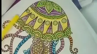 How to color #jellyfish #drawing/Amazing #colors by #Arifa