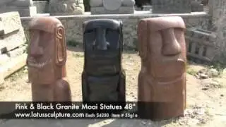 Moai Head, Easter Island Sculptures