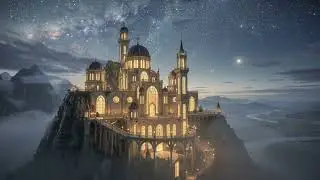 🌌 Starry Fantasy Castle Ambience | Sleep, Study & Reading | 8 Hours | NO ADS
