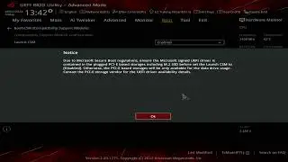 How To Enable fTPM & Secure Boot - ASUS ROG UEFI BIOS