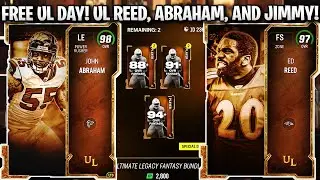 FREE ULTIMATE LEGEND DAY (for some)! ULTIMATE LEGENDS ED REED, ABRAHAM, AND JIMMY!