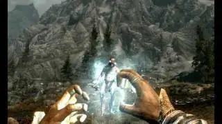 giant fight in slo-motion skyrim