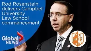 Deputy Attorney General Rod Rosenstein offers wisdom on being a good lawyer during