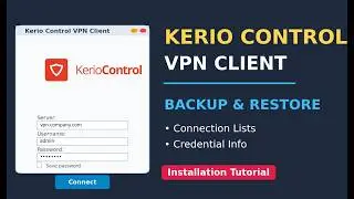 Установка клиента Kerio Control VPN &mdash; резервное копирование и восстановление учетных данных списков