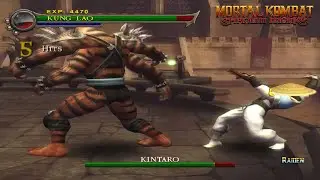 Raiden impersonate Kung Lao | Raiden VS Kintaro - Mortal Kombat Shaolin Monks Boss Fight