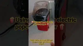 🍿 using my temu popcorn maker 🍿