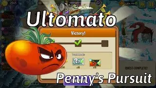 Plants vs Zombies 2 Penny's Pursuit Ultomato Week 158, Day 1-5 Boss Fight Gameplay