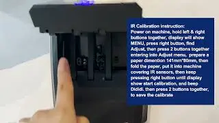 AL-136T banknote detector IR calibrate instruction video