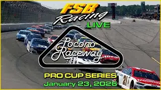 FSB Racing Live Season 54 Pro Cup Series at Pocono January 23, 2026