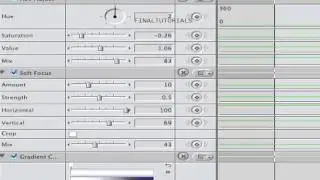 Final Cut Express: Purpleish Coloring