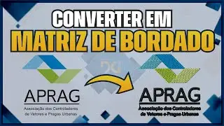 Como transformar imagem em MATRIZ DE BORDADO | Aula Grátis | Transformar logo em matriz de bordado