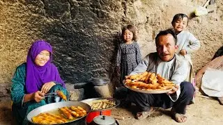 Simple life in Afghanistan | in the Cave | traditional lifestyl | special traditional food | village