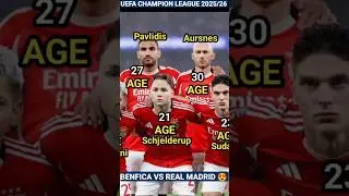 Benfica 4 - 2 Real Madrid | UEFA Champions League 2025/26 Season 😍 | Football Players Current Age 🔥