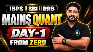🎯 Day-1 of Mains Quant Preparation From Basics By Kaushik Mohanty || Career Definer ||