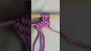 DIY square Knot Macrame Leaf Tutorial #squareknot #macrame #macrameknot #diy #tutorial #craft #short