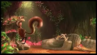 Ice Age 3: Dawn of the Dinosaur | Scrat and Scratte fight scene in 720p HD