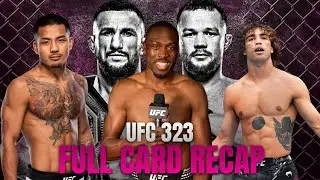Live - UFC 323 Full Card Recap | Merab Dvalishvili vs Petr Yan