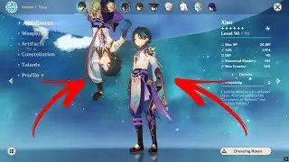 The character menu is under the map? i visited my OWN character menu ~ Genshin impact