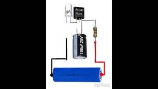 How to Make an LED Flasher Circuit Using BC547 Transistor #diy #diyprojects