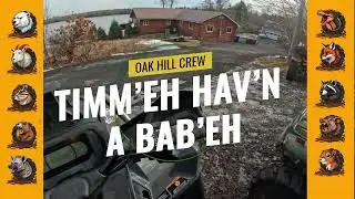 Diaper Party ATV Run | Slipping, Sliding & a Warm January ATV Trail Ride