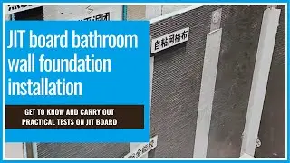 JIT backer board bathroom wall foundation installation