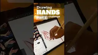 Grawing challenge 🙌🏼 #artchallenge #drawingchallenge #drawinghands #digitalart