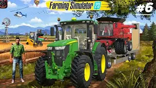JOHN DEERE & CASEHI FARM- TAILER SHOP PURCHASE BY 1,00000$ AND OATS HARVESTING IN FS23|#6|