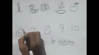 how to draw pictures by using numbers | drawing with numbers 1 to 10 #art #viralvideo #trending
