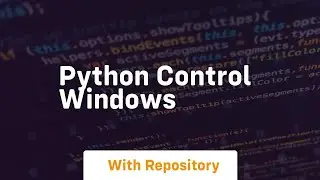 python control windows