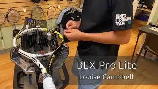 Time Lapse: How to String a Wilson BLX Pro Lite Tennis Racquet (Louise Campbell)