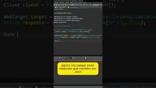MAIS F&Aacute;CIL IMPOSS&Iacute;VEL - Consumo de Api de CEP com Java em 1 minuto #javaprogramming #java #api