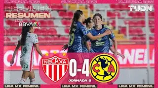 Resumen y goles - Necaxa 0-4 América | Liga MX Femenil - J5 2025 | TUDN