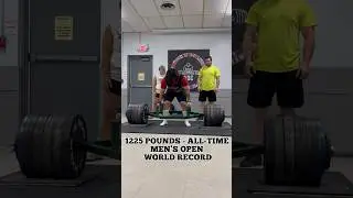 1225 Trap Bar Deadlift World Record 🥹 #gym #strongman #fitness #deadlift  #bodybuilding #fit