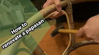 Papasan renovation with binder cannel and round reed