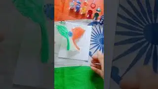 Indian Flag 🧡🤍💚 Glass Painting 😱🇮🇳//#shorts #painting #youtube #india #flag #art