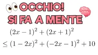 DISEQUAZIONI DI PRIMO GRADO: NUMERICHE INTERE - OCCHIO! SI FA A MENTE - Ripetizioni di Matematica