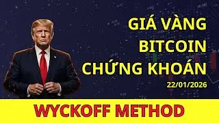 Ph&acirc;n t&iacute;ch gi&aacute; v&agrave;ng v&agrave; bitcoin 22/01/2026 | Wyckoff Method | AKVSA