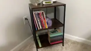 End table night stand for bedroom or living room small compact