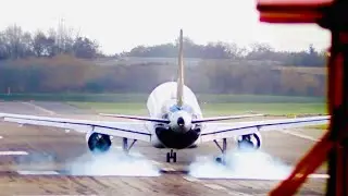 Touchdown Smoke! Close Plane Landings