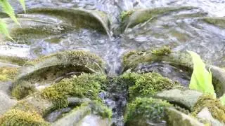 Sevenfold - Flowform Cascade water sculpture/ water feature at Ruskin Mill