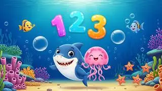 Blue Shark 123 Counting Song | Learn Numbers for Kids 🦈
