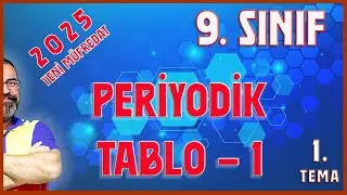 9.  Sınıf - Yeni Müfredat - Periyodik Tablo - 2025 - 1. Kısım