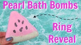 Pearl Bath Bombs Ring Reveal - Watermelon Splash Bath Bomb!