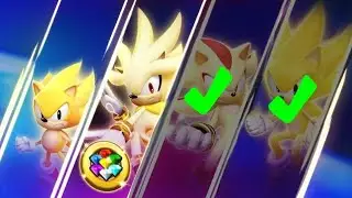 Pegando o super silver no Sonic forces speed battle!