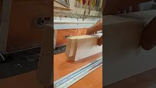 Edge machining of end faces with tapered milling cutter. #carpentry #woodworking #tools