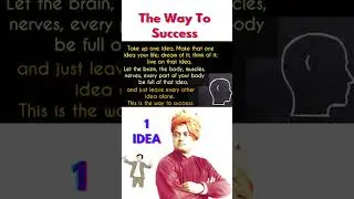 Swami Vivekananda Quotes 22  One Idea Way to Success